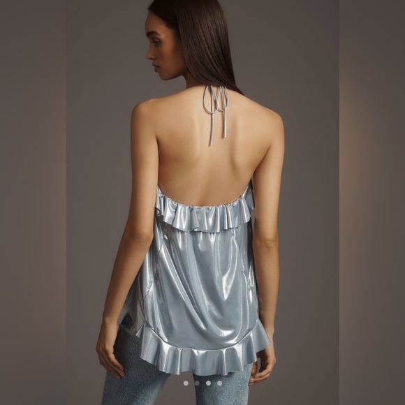 Shine Ruffle Tank by Anthropologie in Brand New Condition, Size Small - Picture 4 of 6